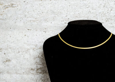Small Liquid Herringbone Necklace
