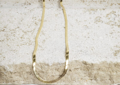 Small Liquid Herringbone Necklace