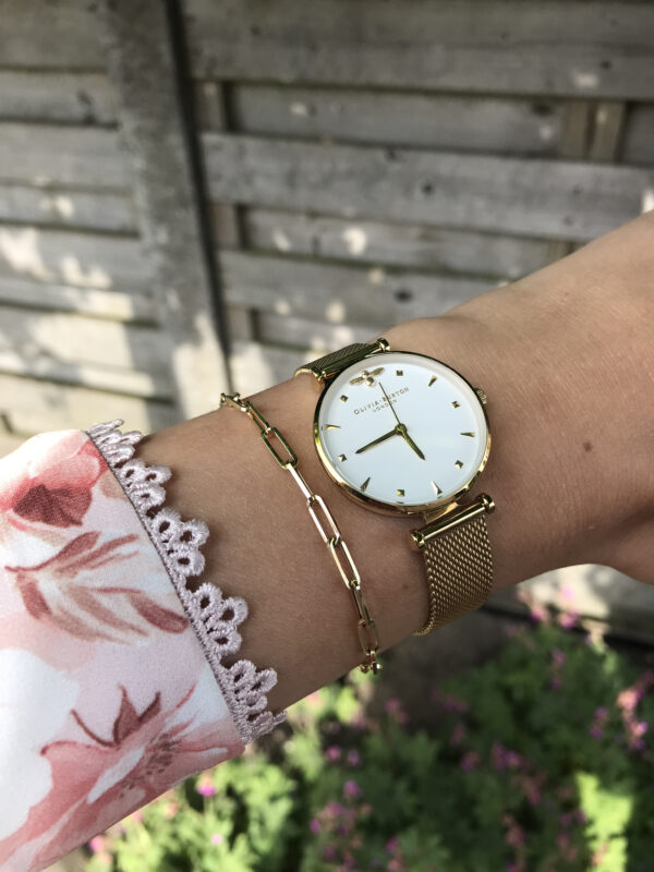 Baby Gold Link Bracelet met horloge